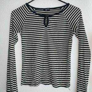 striped long sleeve banana republic